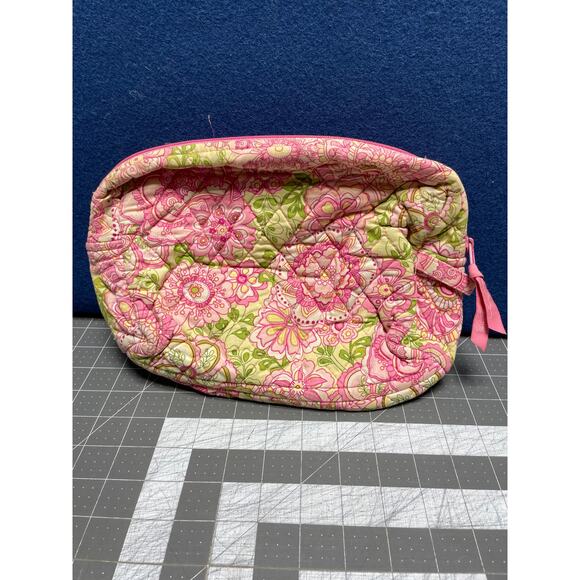 Vera Bradley Handbags - Vera Bradley PETAL PINK Spring 2006 Brush, Pencil Or Cosmetic Case Bag